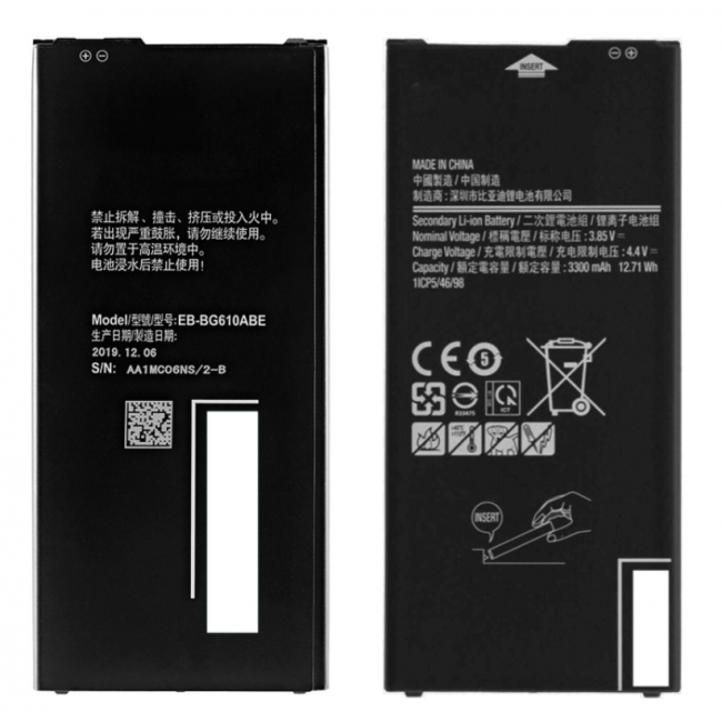Samsung Batería Original Eb-Bg610abe Per Galaxy J4 Plus J6 Plus 2018 3300mah 
