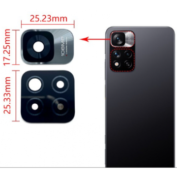 Lente de Cristal de cámara trasera para Xiaomi Redmi 10 5G