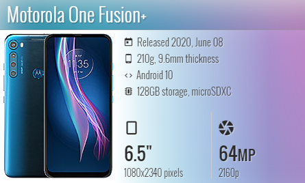 Moto One Fusion Plus / PAKF0002IN