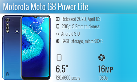 Moto G8 Power Lite / XT2055-2