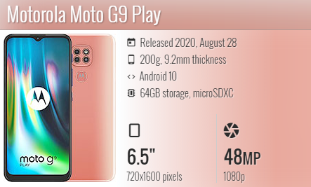 Moto G9 Play xt2083