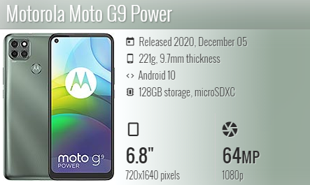 Moto G9 Power / XT2091-3/ XT2091-4