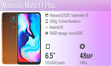 Moto E7 Plus / XT2081-1