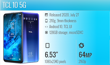 TCL 10, 5G, T790, T790Y, T790H