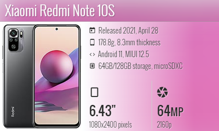 Redmi Note 10S m2101k7bny
