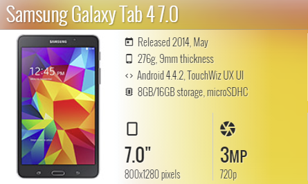 Samsung Tab 4 7.0 T235
