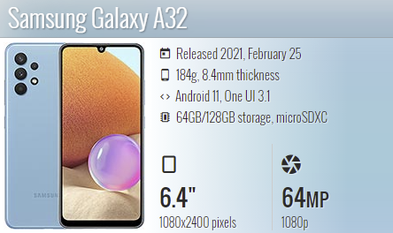 Samsung A32 4G A325