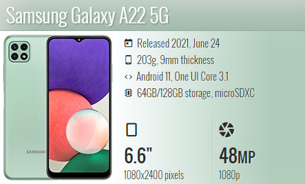 Samsung A22 5G A226B