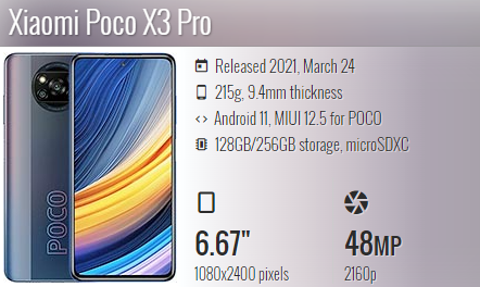 Poco X3 Pro / M2102J20SG, M2102J20SI