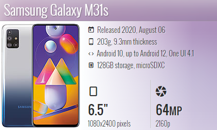 Samsung M31S M317
