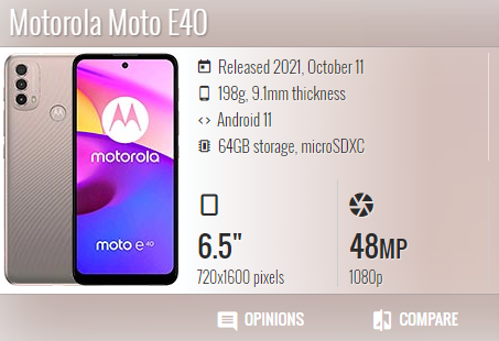 Moto E40  XT2159-3
