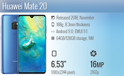 Huawei Mate 20 / HMA-AL00 / HMA-L09 / HMA-L29 / HMA-TL00