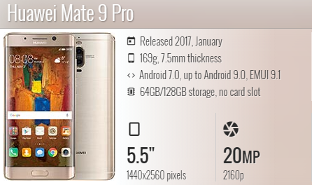 Huawei Mate 9 Pro / LON-AL00 / LON-AL10 / LON-L29