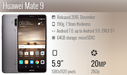 Huawei Mate 9 / MHA-L09 / MHA-L29
