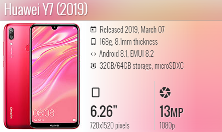 Huawei Y7 2019 / DUB-LX1 / DUB-LX2 / DUB-LX3