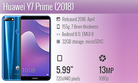 Huawei Y7 Prime 2018 / LDN-L21 / LDN-TL10