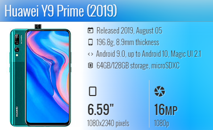 Huawei Y9 Prime 2019 / STK-L21 / STK-L22 / LTK-LX3