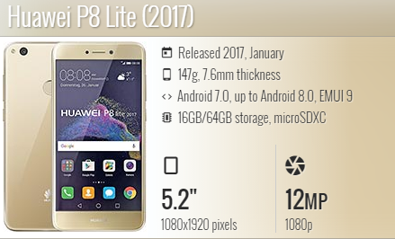 Huawei P8 Lite 2017 / PRA-LA1 / PRA-LX1