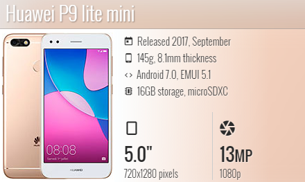 Huawei P9 Lite Mini / SLA-L02/ SLA-L22/ SLA-L03/ SLA-L23