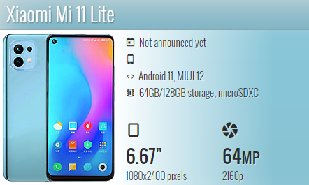 Xiaomi Mi 11 Lite 4G
