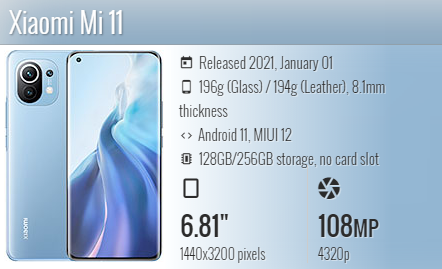 Xiaomi Mi 11 / M2011k2g