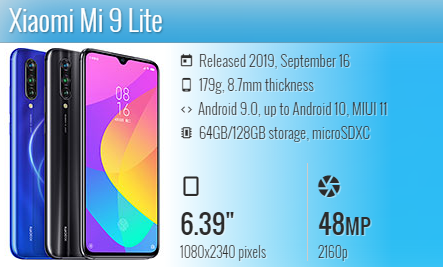 Xiaomi Mi 9 Lite MI CC9