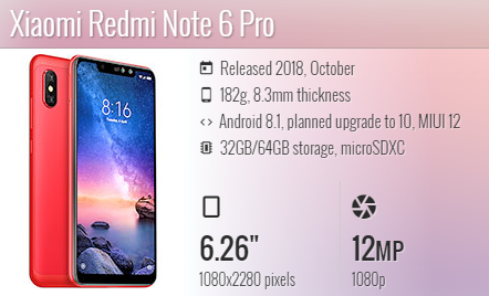 Redmi Note 6 Pro m1806e7tg