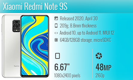 Redmi Note 9S / M2003J6A1G