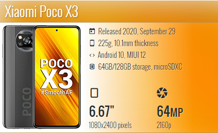 Poco X3 / M2007J20CG / M2007J20CT