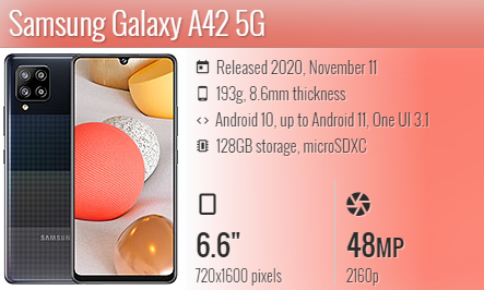 Samsung A42 5G A426B