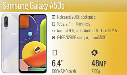 Samsung A50S A507F