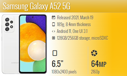 Samsung A52 5G A526