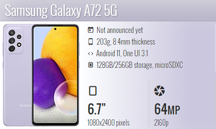 Samsung A72 5G A726