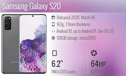 Samsung S20 5G G980 G981