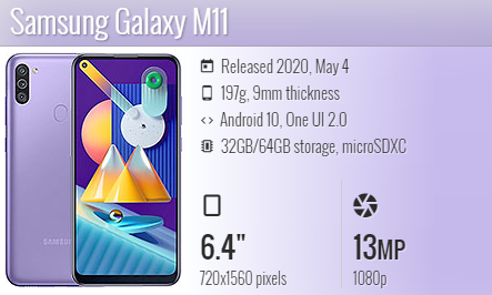 Samsung M11 M115