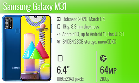 Samsung M31 M315
