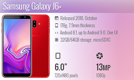 Samsung J6 Plus J610