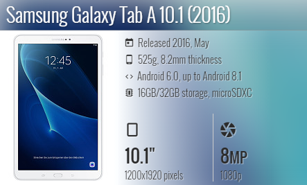 Samsung Tab A 10.1 2016 T580 T585